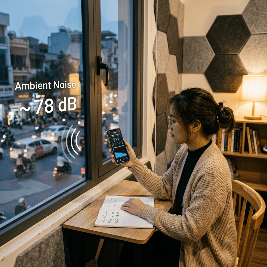 Cách Đo Mức Độ Cách Âm Bằng Điện Thoại — Miễn Phí, Chính Xác, Làm Được Ngay