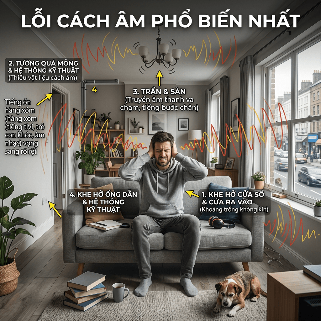 Lỗi Cách Âm Phổ Biến Nhất — Và Cách Tránh Để Không Mất Tiền Oan